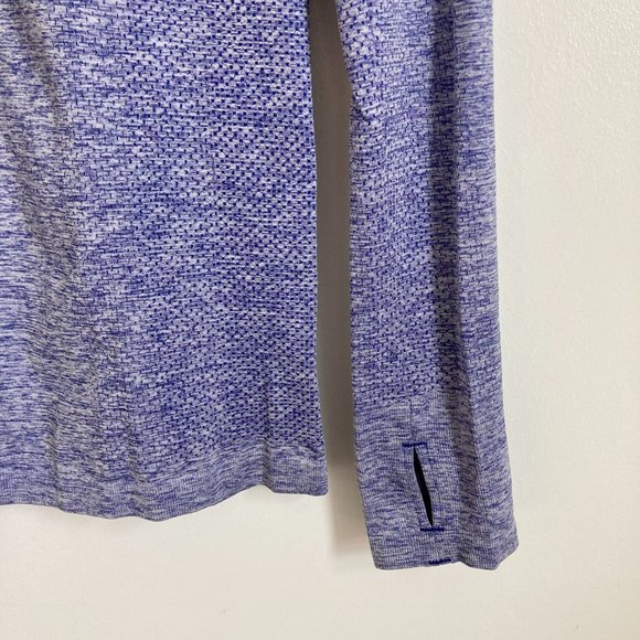 Nike Dri Fit Knit Half Zip running pullover in "Royal Blue Heather" S - Picture 7 of 9